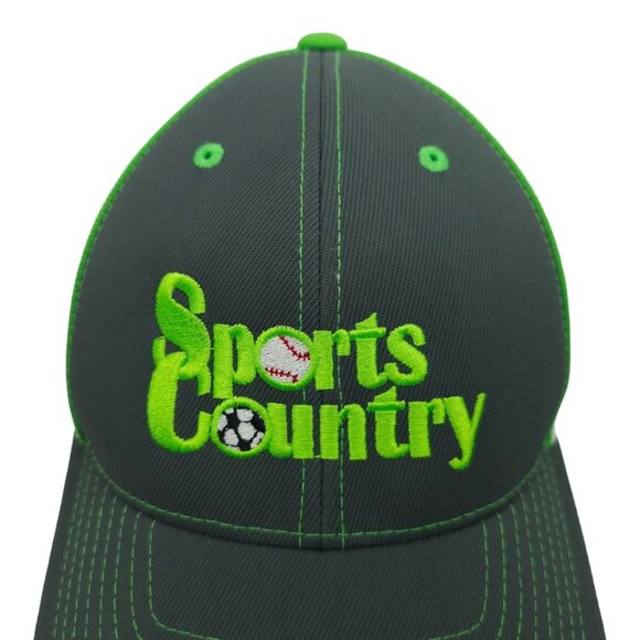 Sports Country Logo Flexfit L/XL Mesh Cap Soccer Baseball Hat Pacific Headwear - Picture 7 of 13